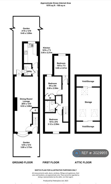 Lower Mortlake Road, Richmond floorplan
