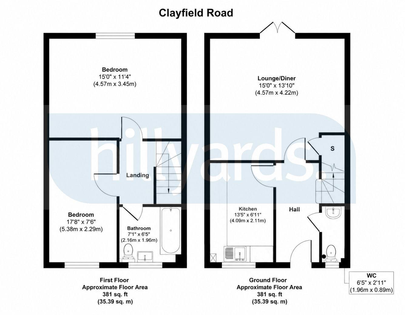 53, Clayfield Road, Aylesbury floorplan