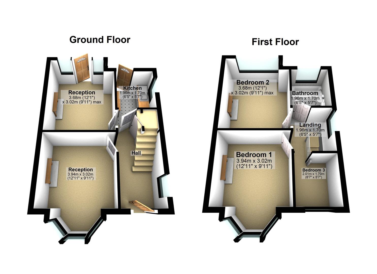 43, Oakdale Road, Birmingham floorplan