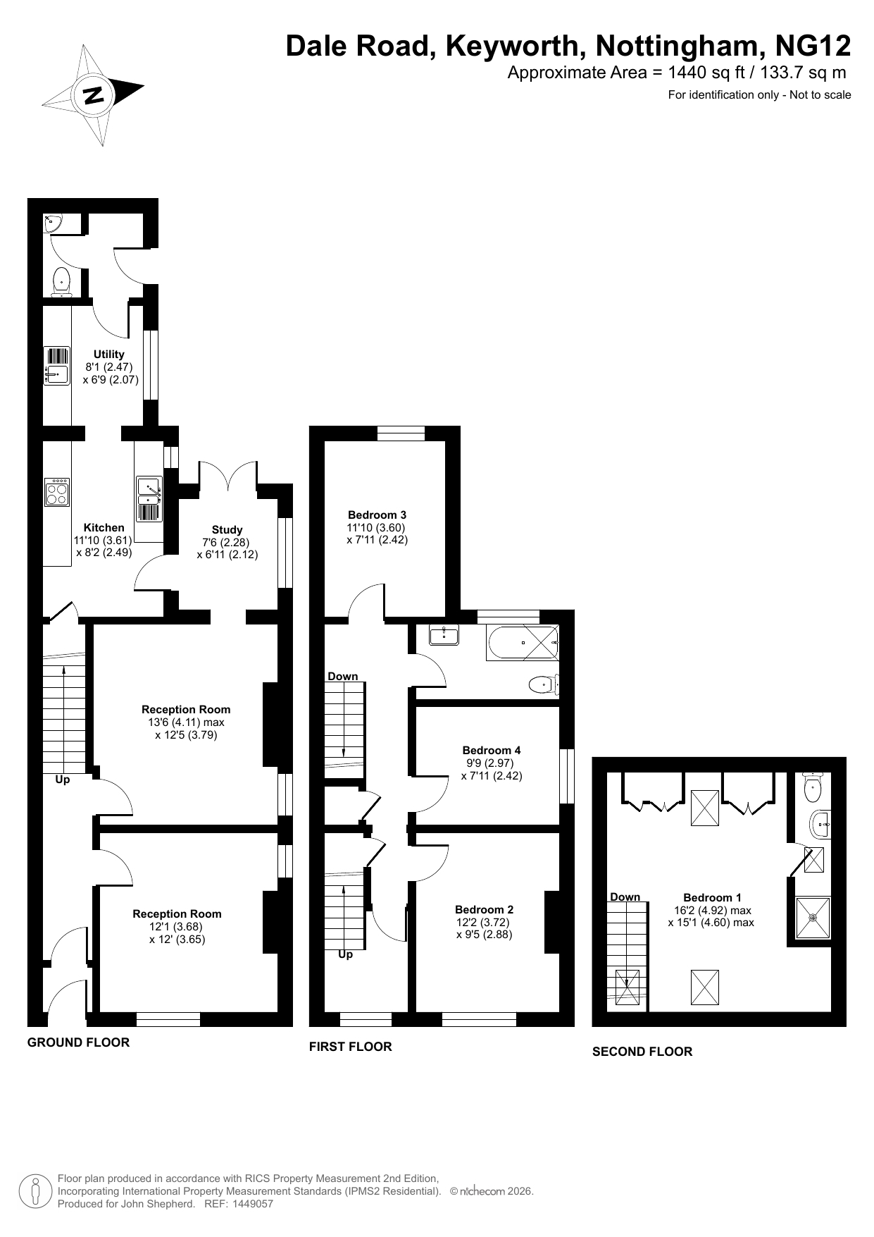 3, Dale Road, Nottingham floorplan