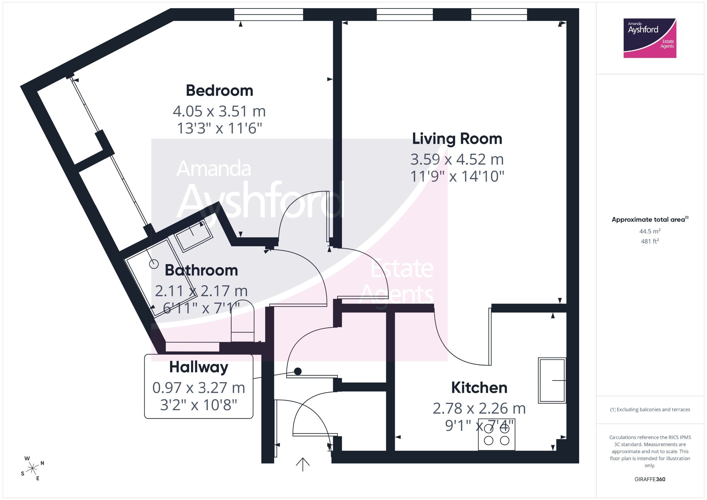 Flat 8, Pegasus Court, Paignton floorplan