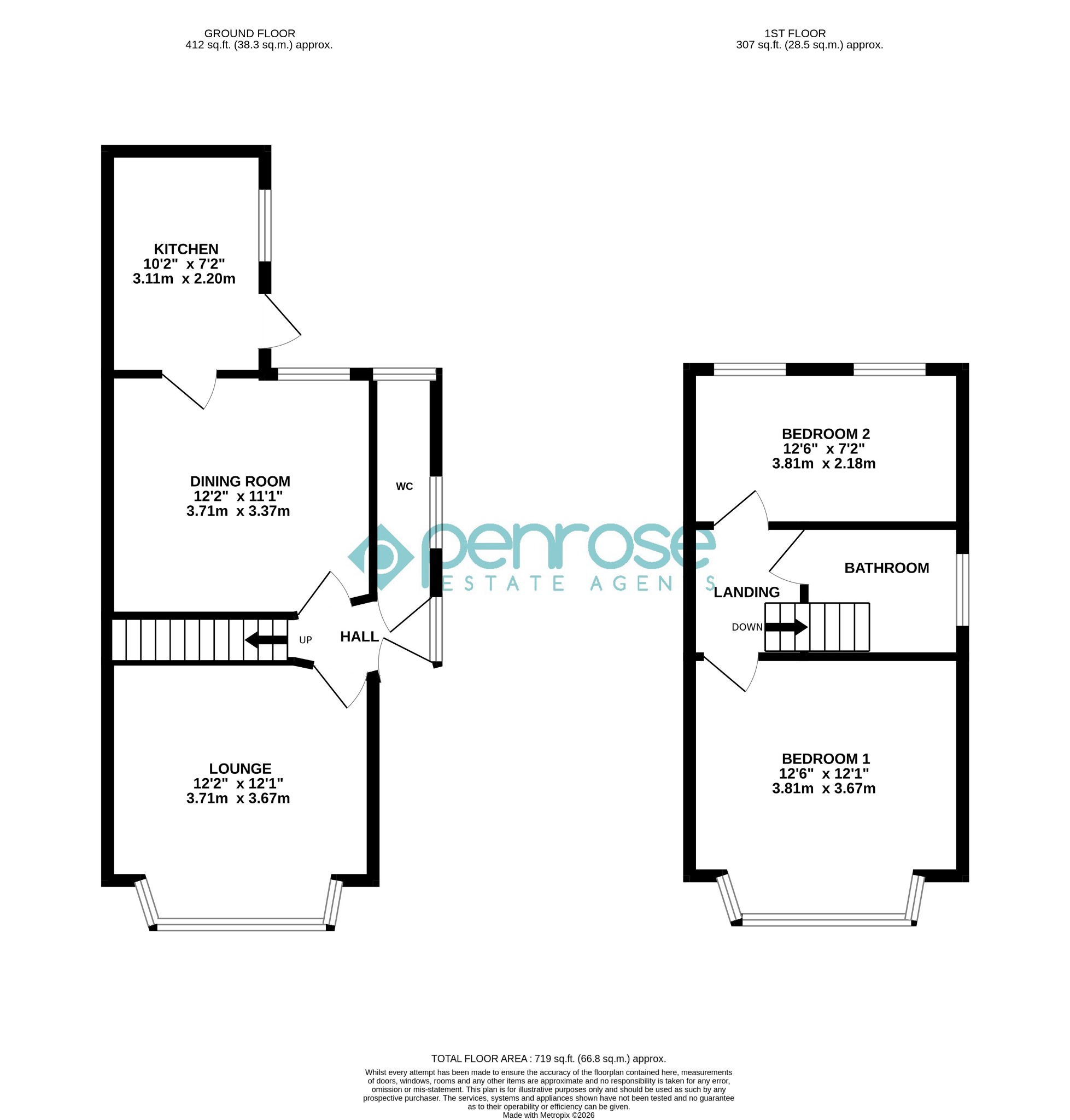 23 Chandos Road, Luton, Bedfordshire floorplan