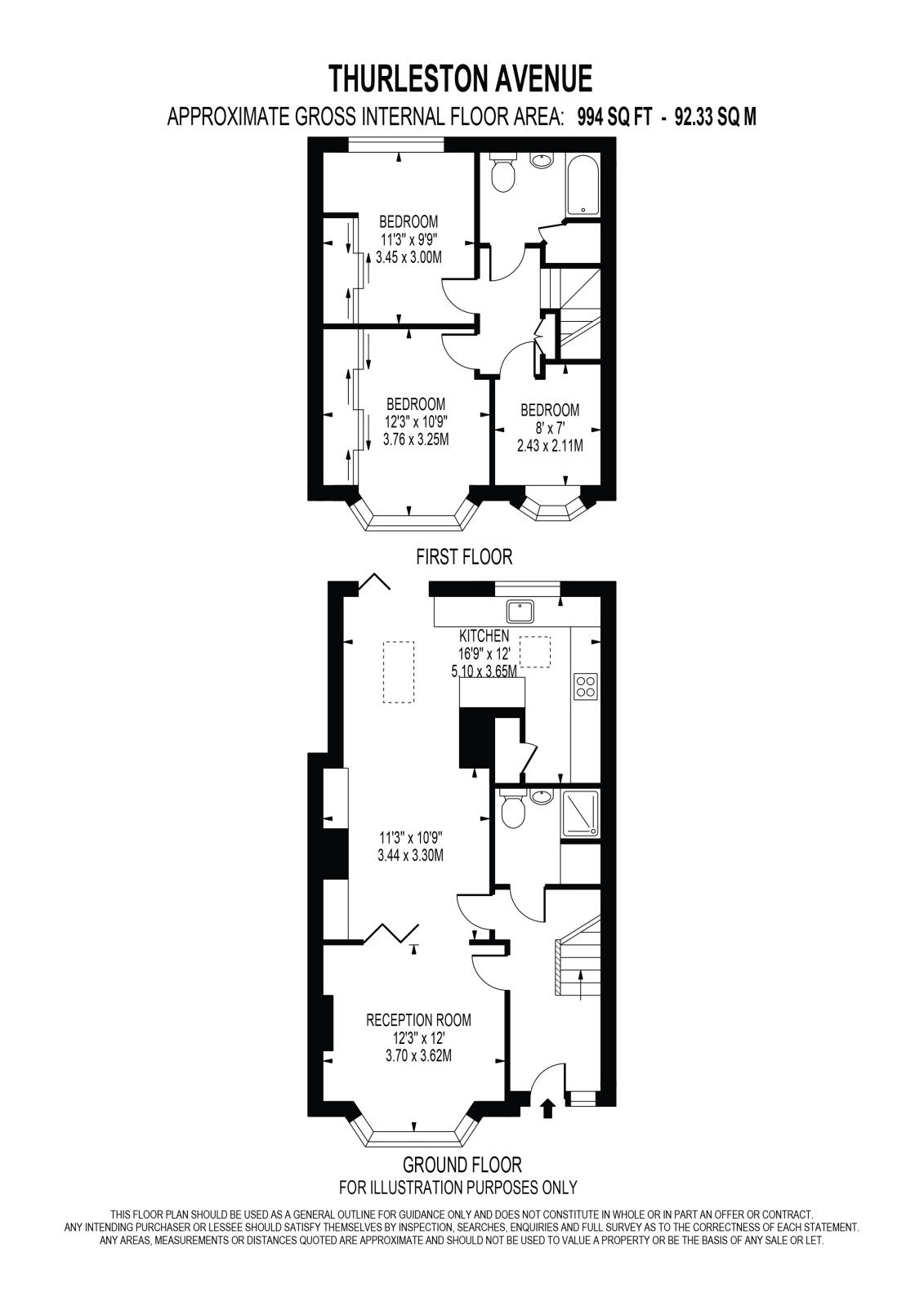 43, Thurleston Avenue, Morden floorplan