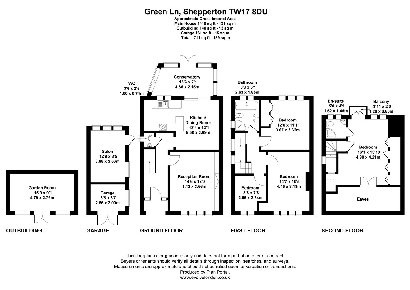 95, Green Lane, Shepperton floorplan