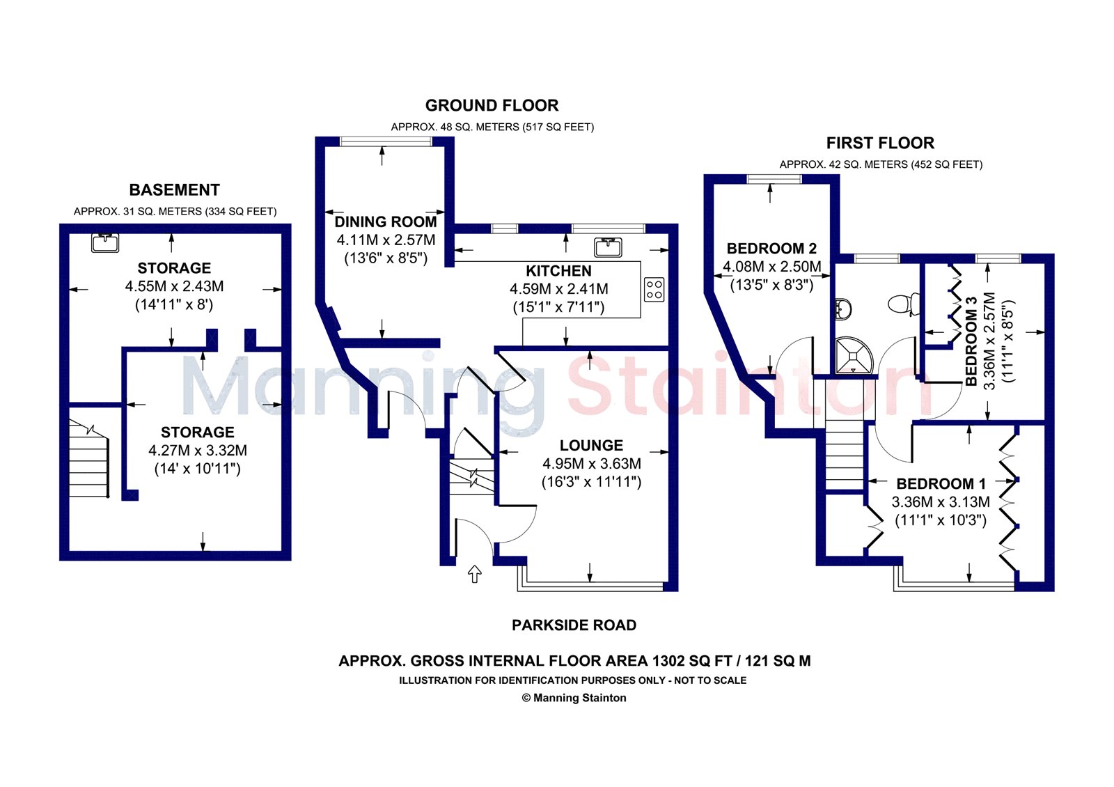 75, Parkside Road, West Yorkshire floorplan