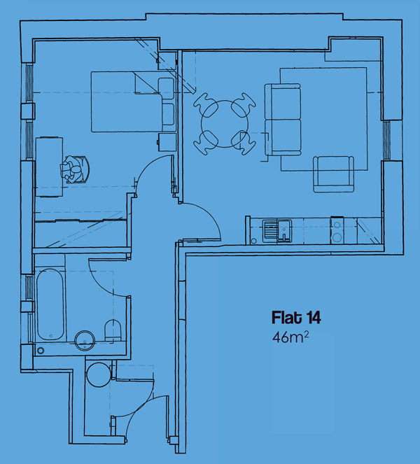 1 Bedrooms  to rent in Fairbairn Residences, 12 Clarendon Road, Leeds LS2