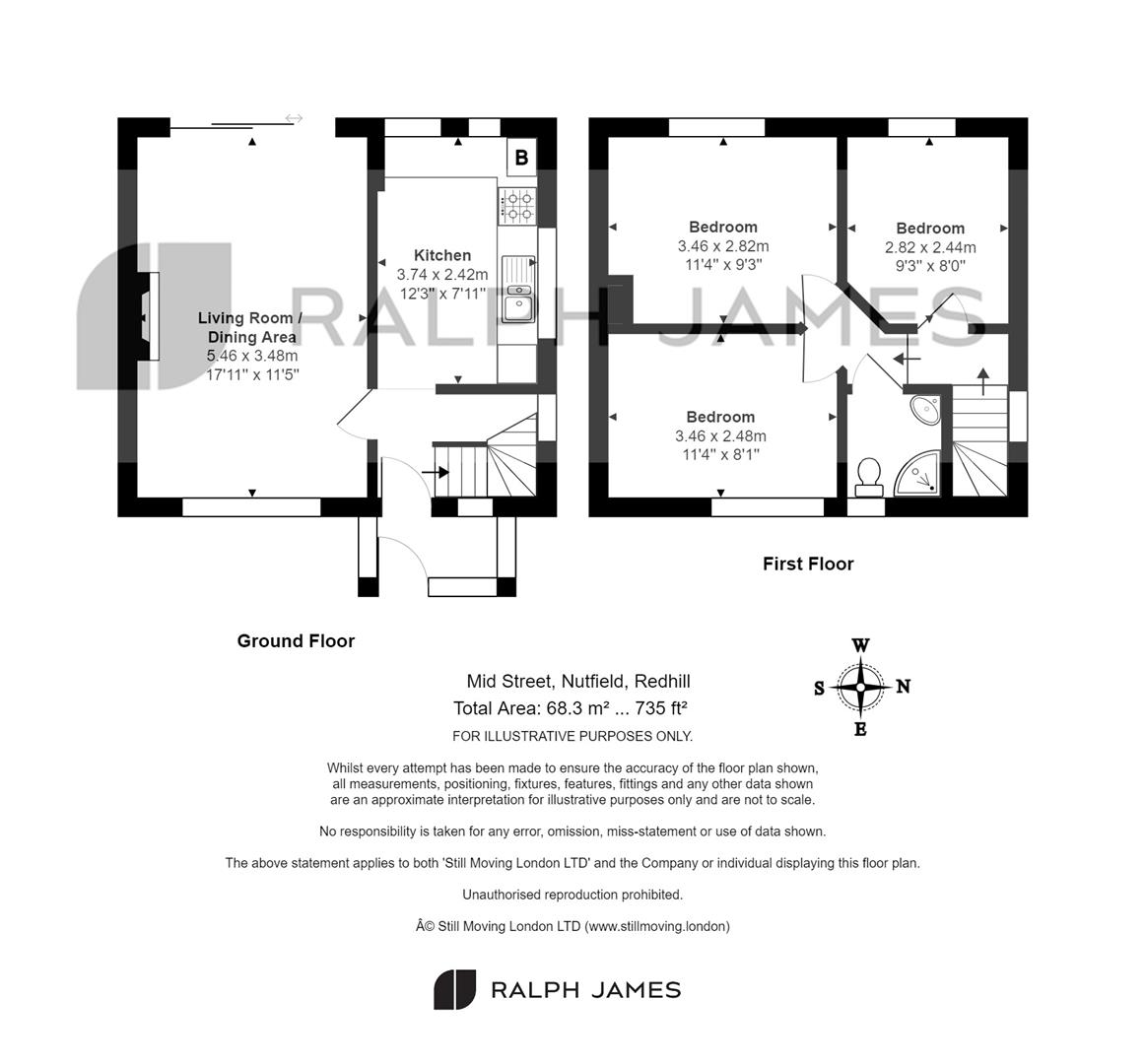 Mid Street, South Nutfield, Redhill RH1, 3 bedroom property for sale