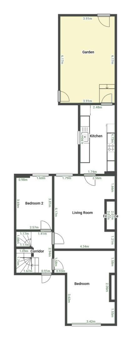 Room 3, 289, Old Durham Road, Gateshead floorplan