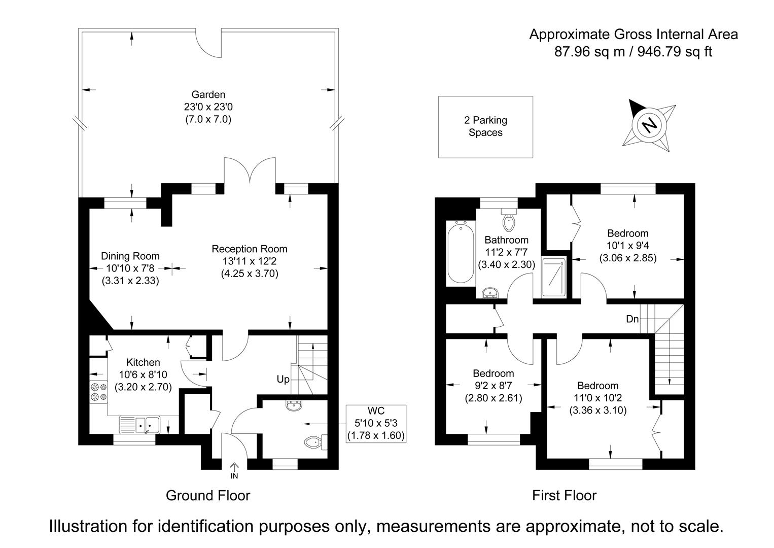 70, Bentfield Road, Stansted floorplan