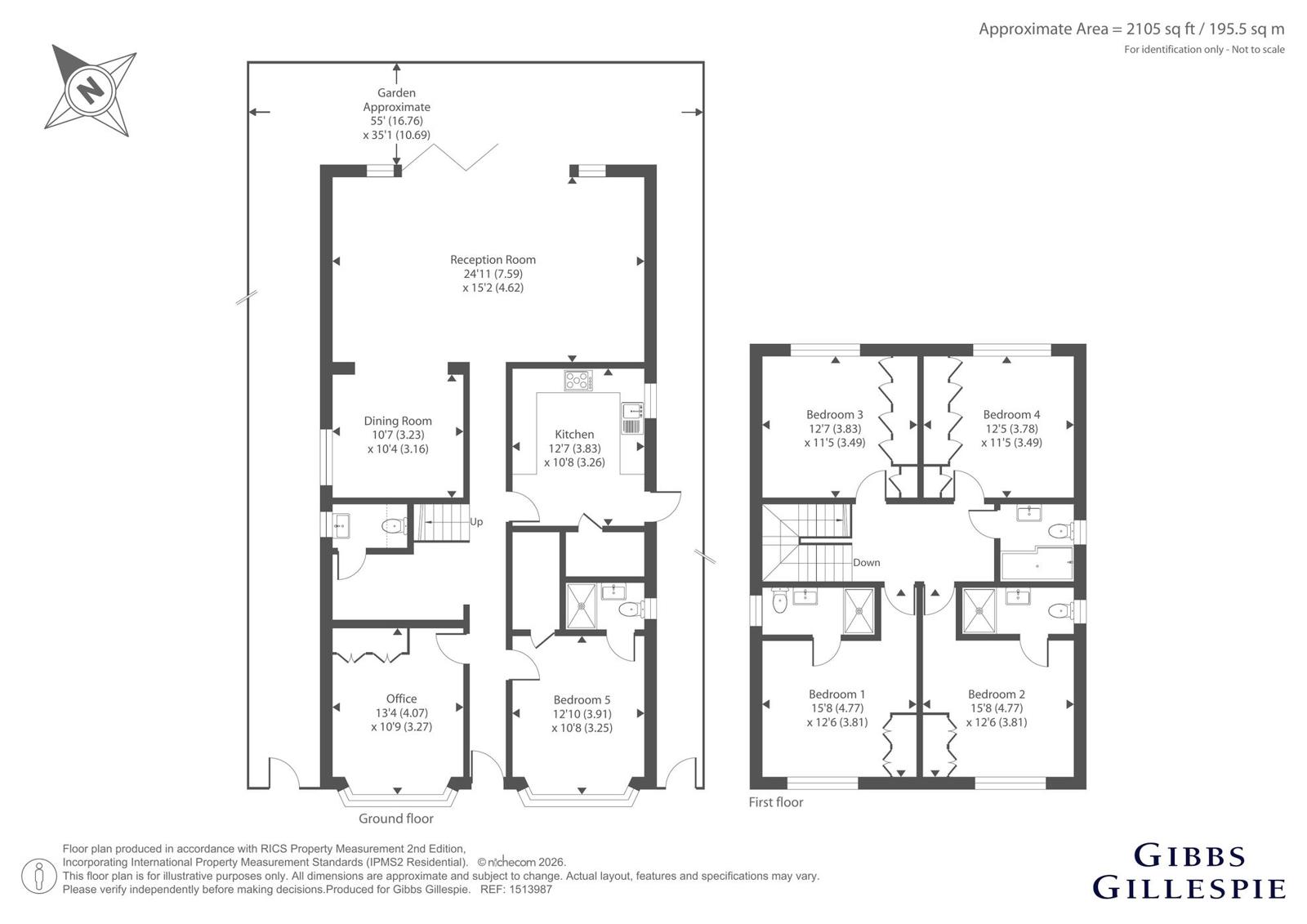 109, Brookdene Avenue, Hertfordshire floorplan
