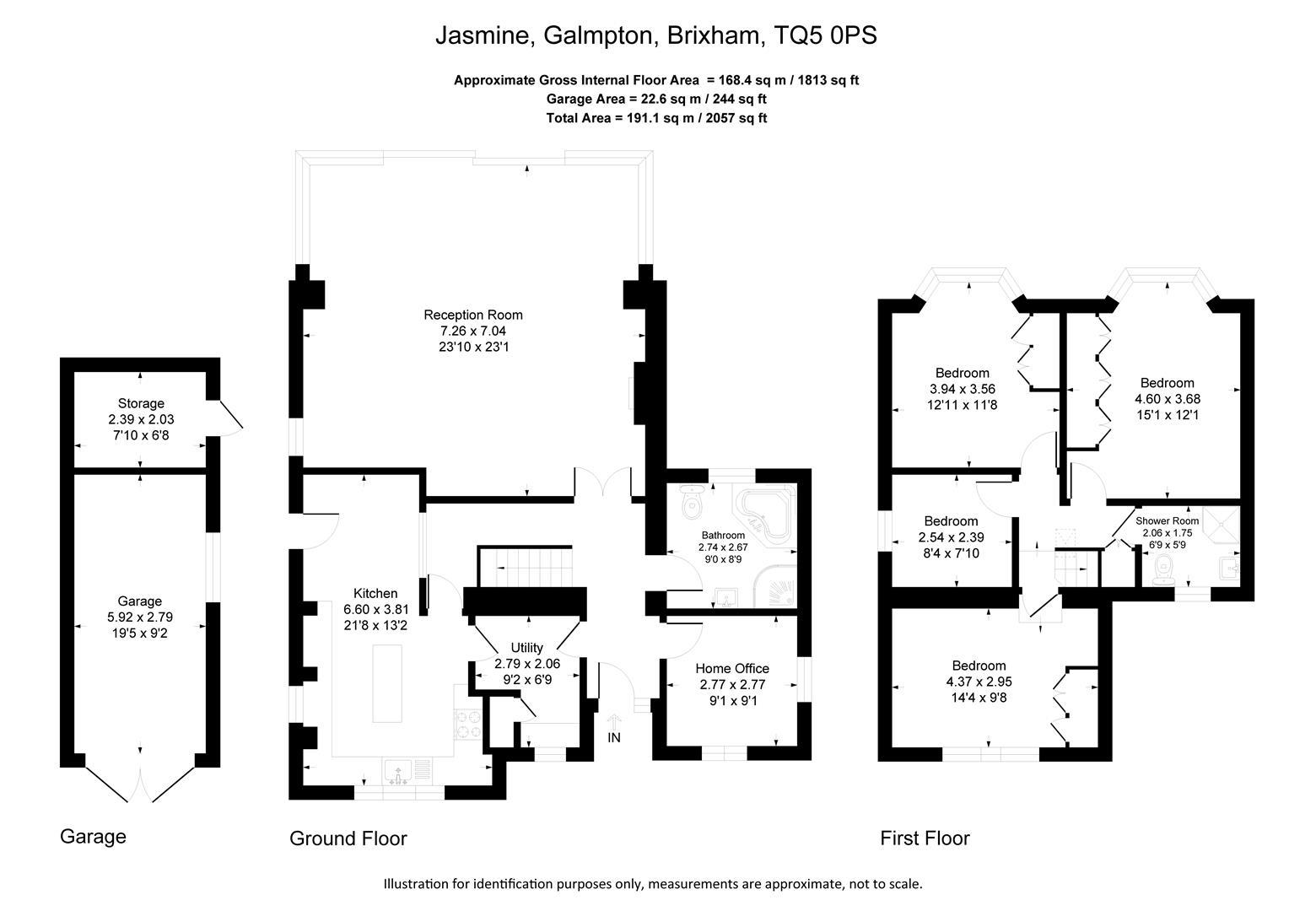 Jasmine, Crownhill Crescent, Brixham floorplan