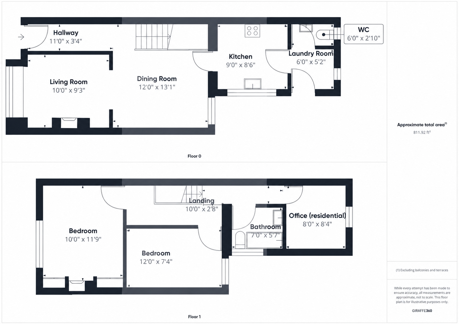 7, Rowley Road, Reading floorplan