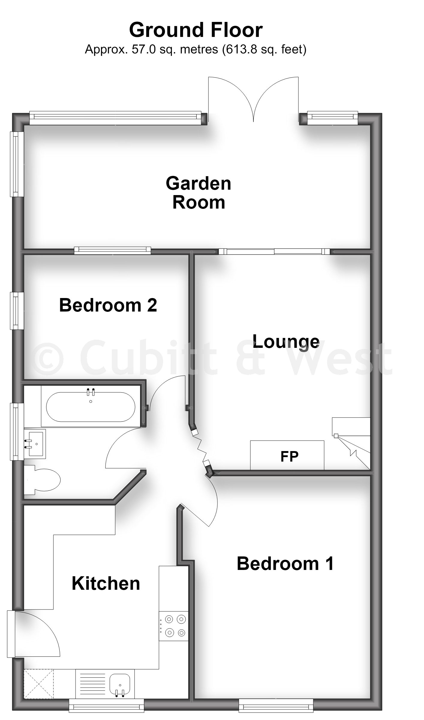 38, North Crescent, Hayling Island floorplan