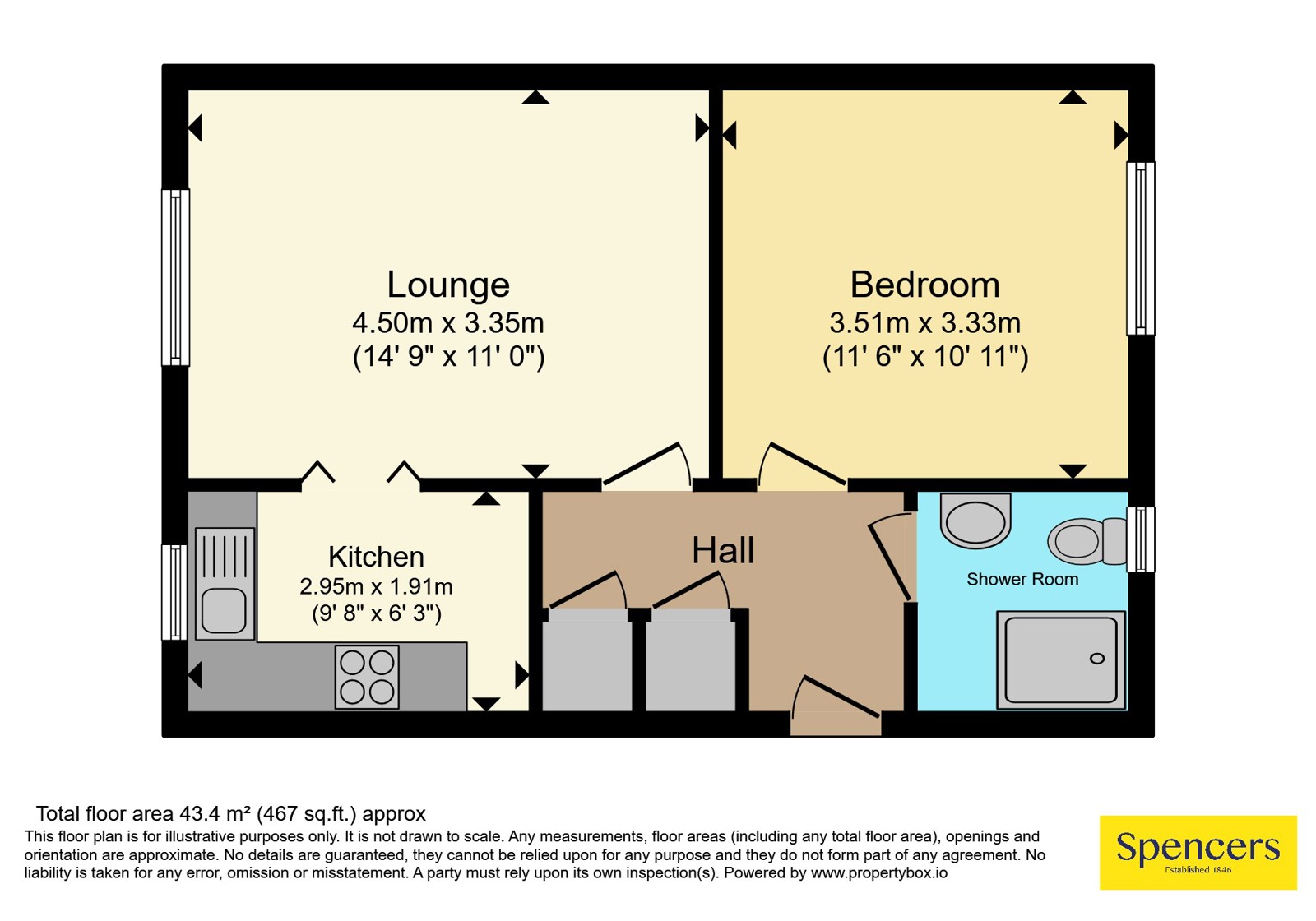 St. James Court, Leicester floorplan