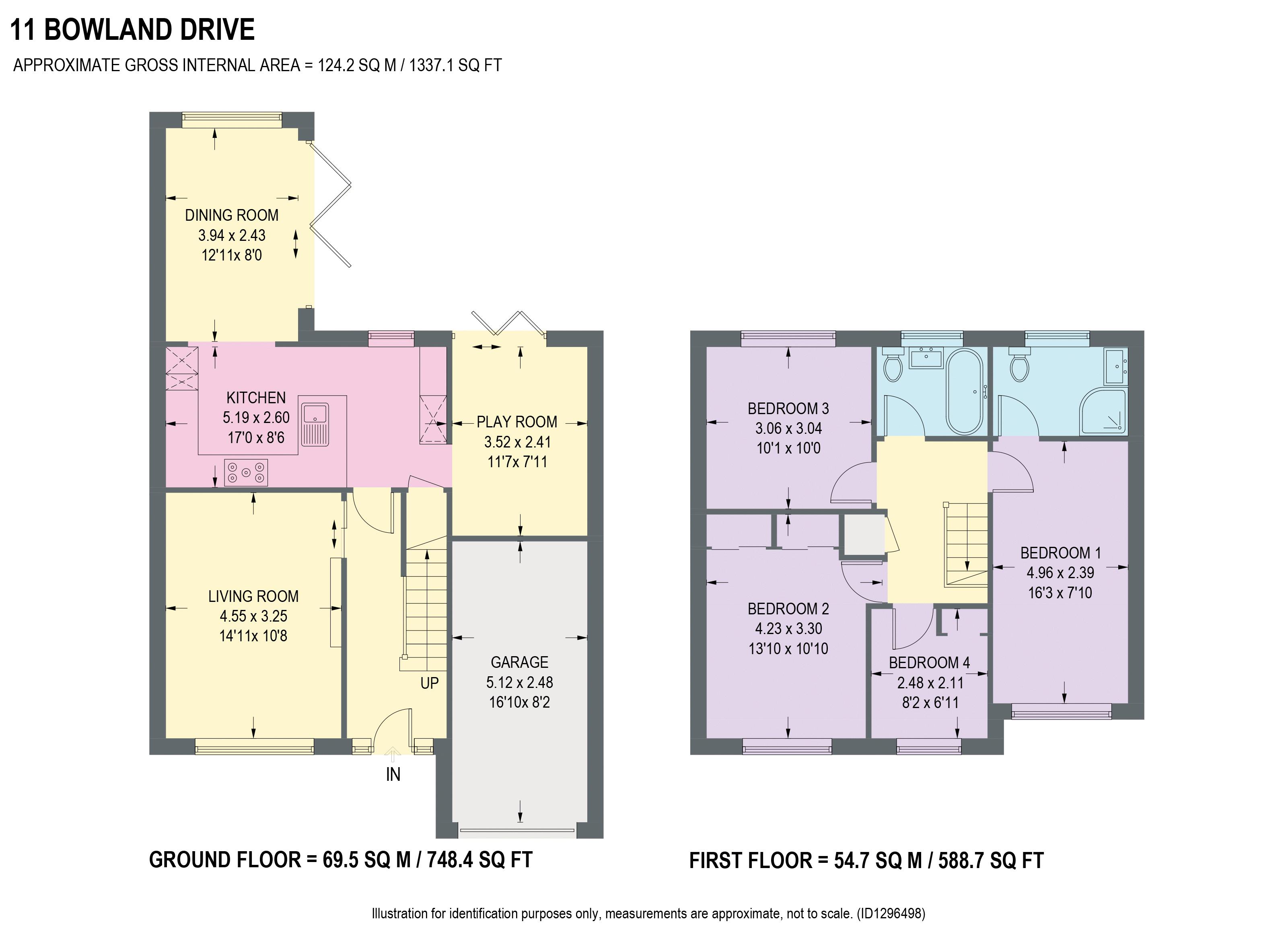 11, Bowland Drive, Chesterfield floorplan