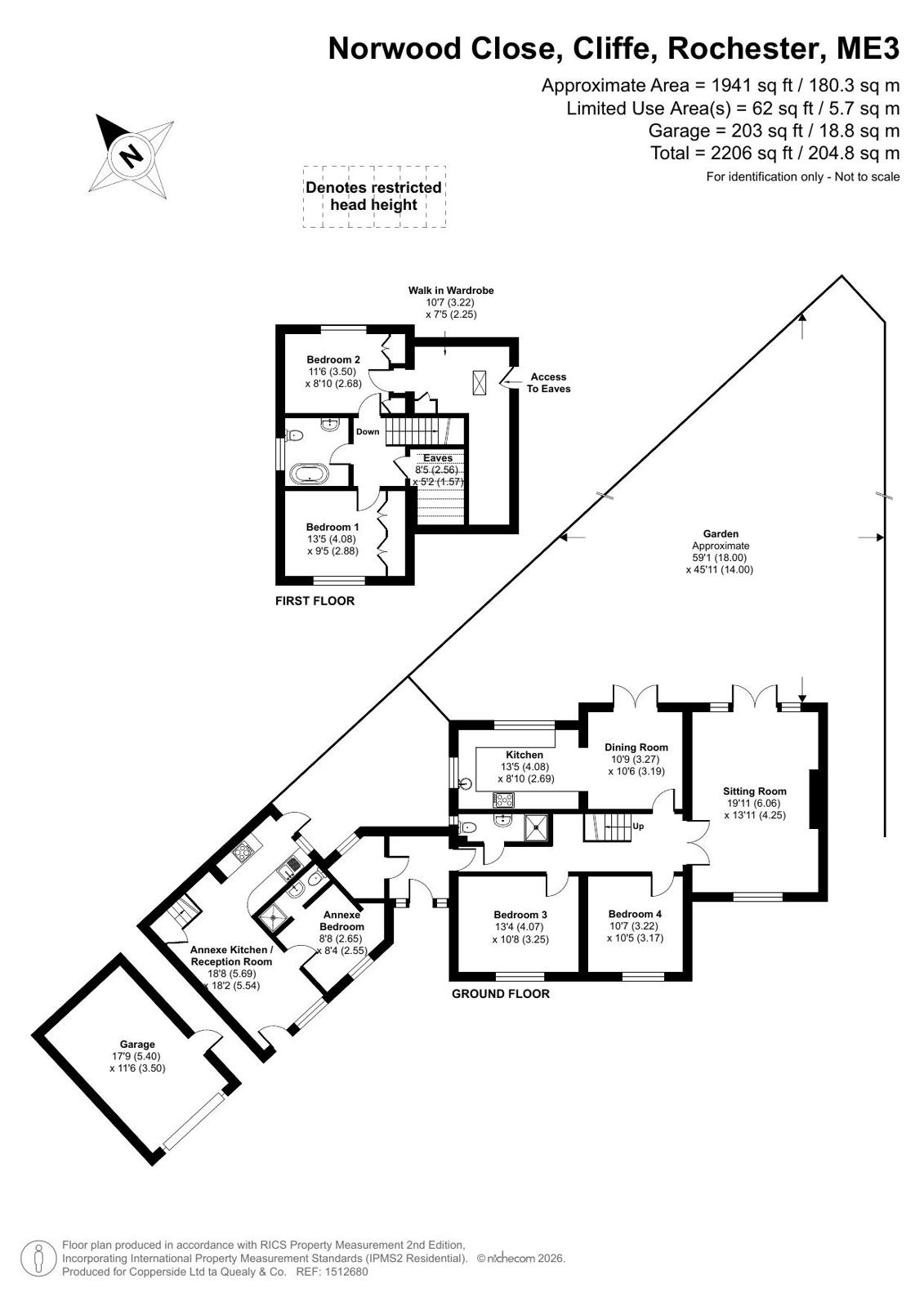 1, Norwood Close, Rochester floorplan