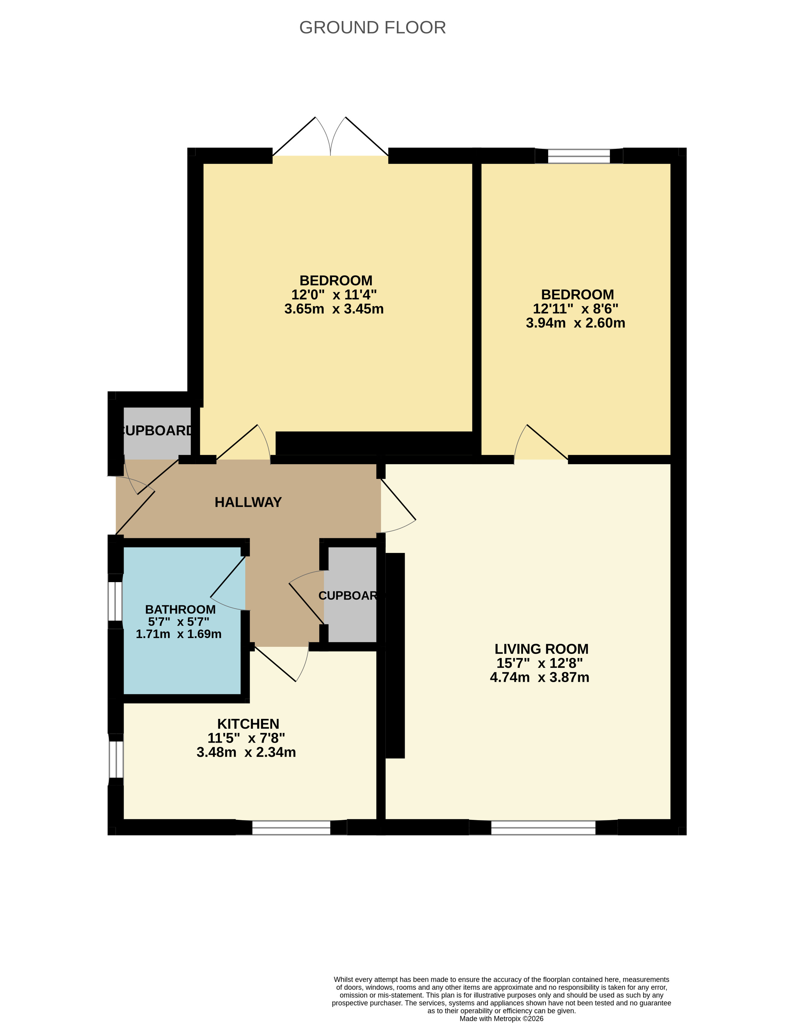 102, Kirke Park, Leven floorplan