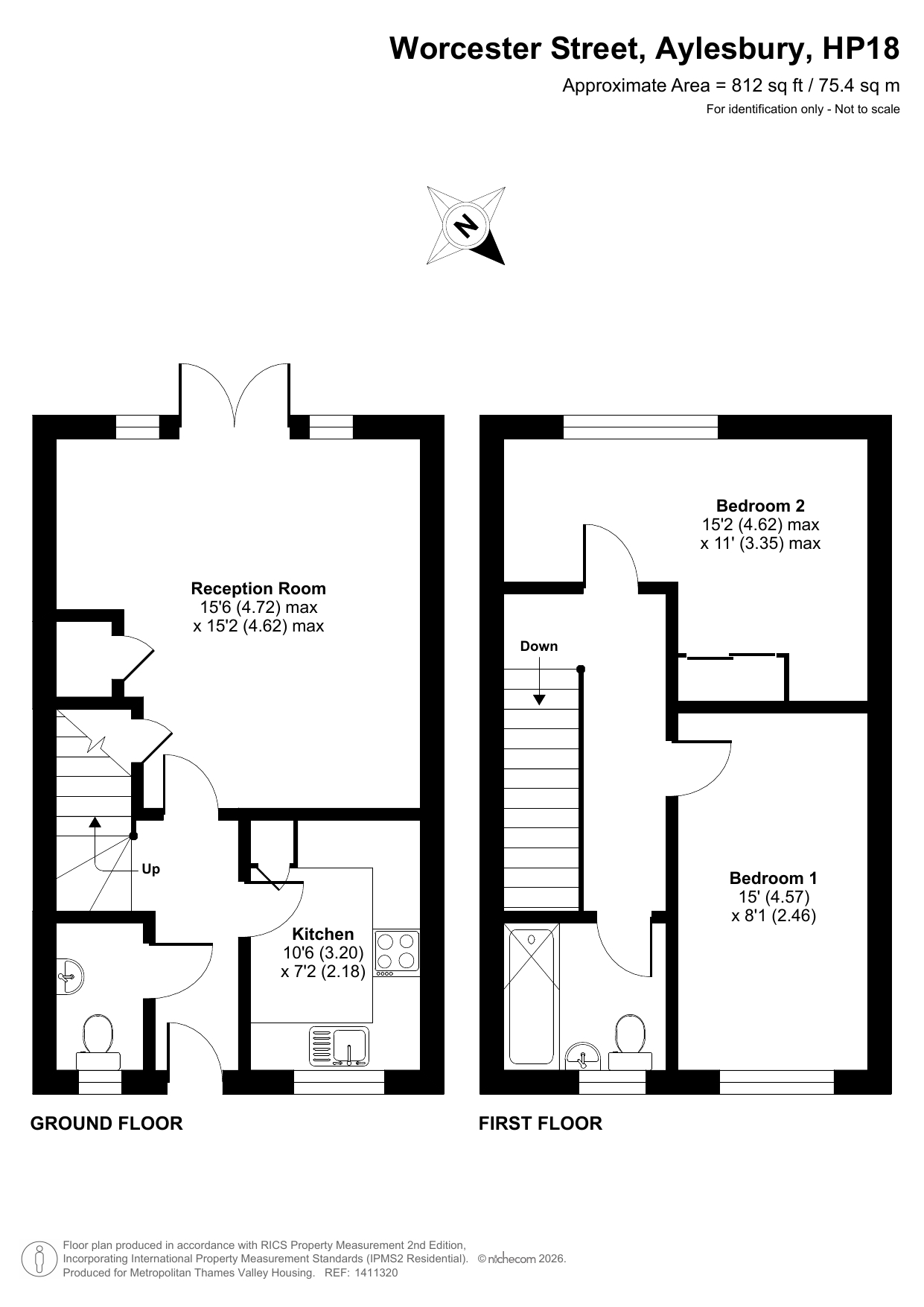 Worcester Street, Aylesbury floorplan