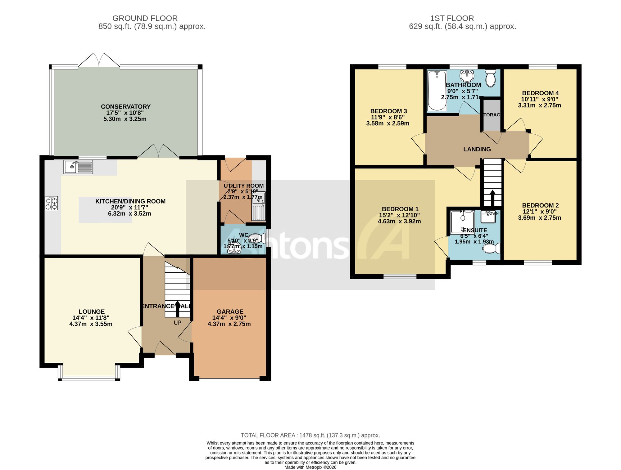 10 Wade Avenue, Warrington floorplan