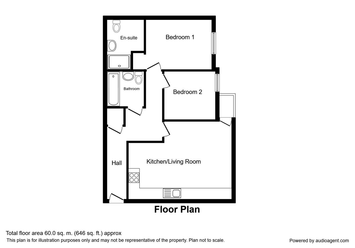 2 Bedrooms Flat to rent in City Road East, Manchester M15