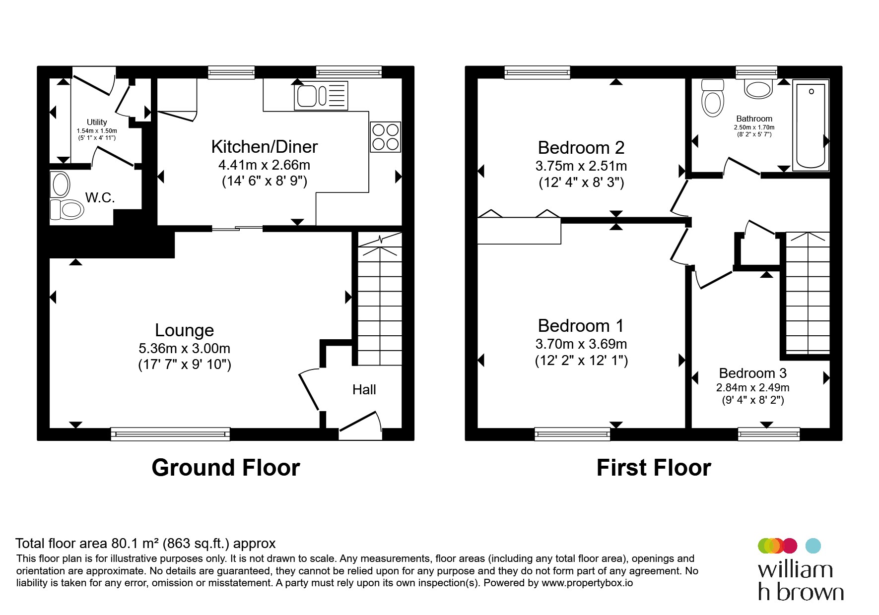 113, Constable Road, Corby floorplan