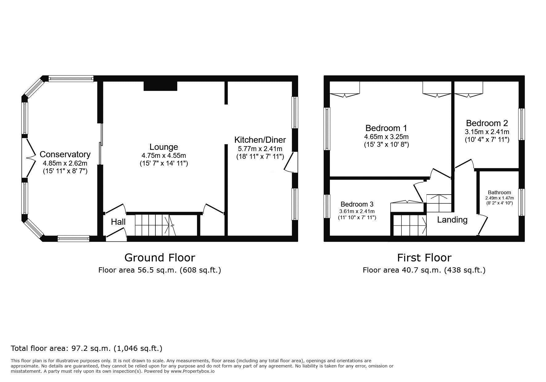 7, Sanderson Terrace, Morpeth floorplan