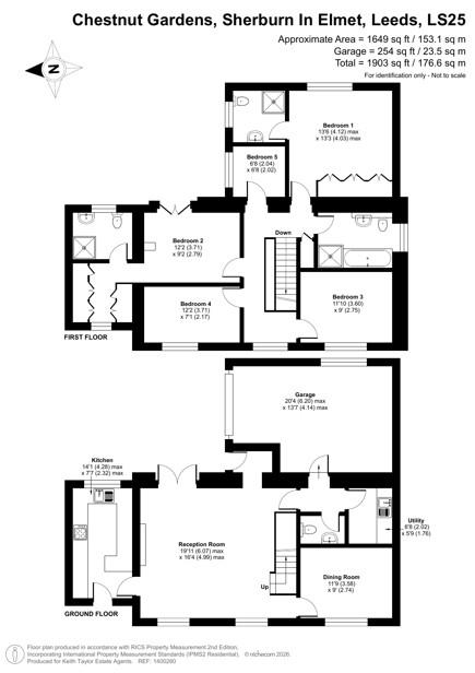 'The Barn', 3, Chestnut Gardens, Sherburn in Elmet floorplan