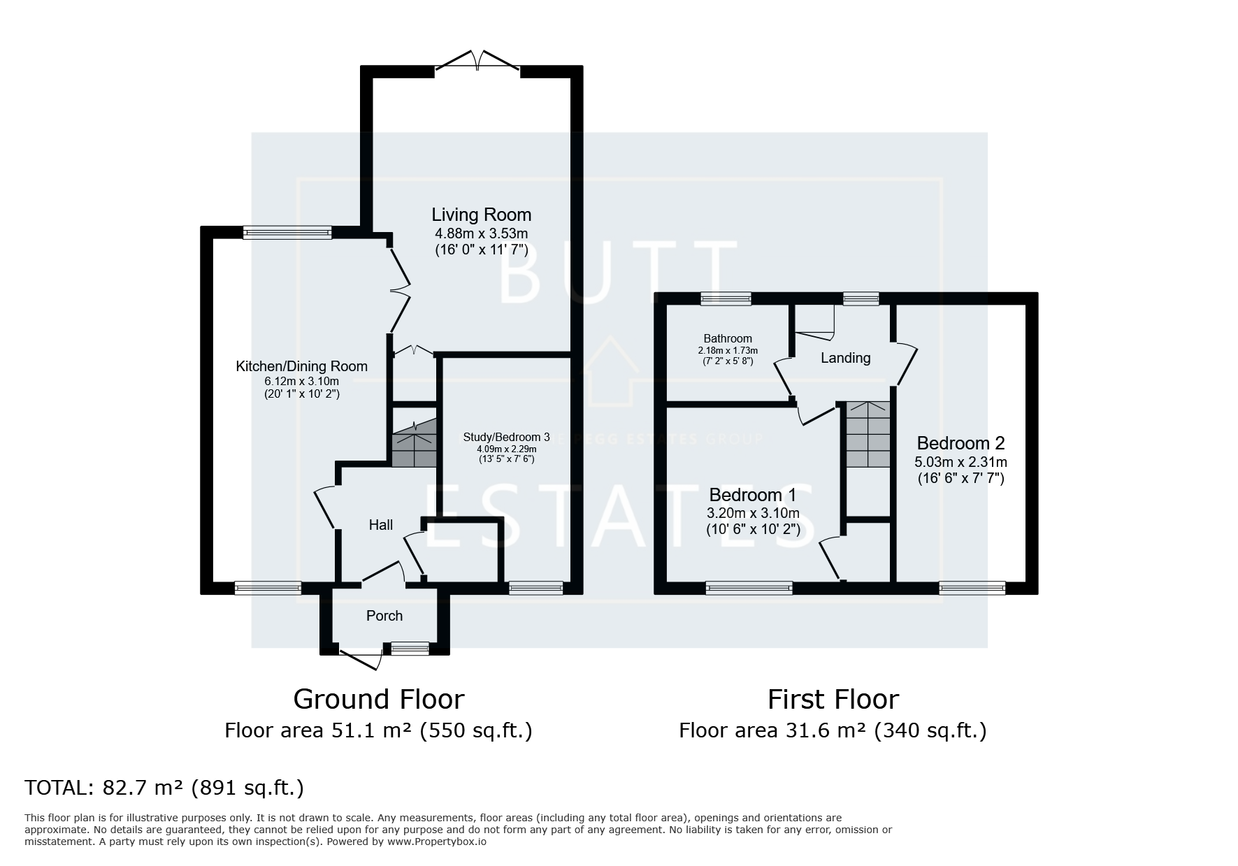 19 Elm Close, Exeter floorplan