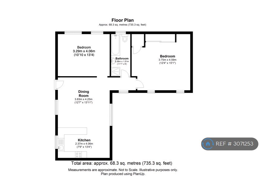 Flat, Charlton Road, Shepperton floorplan