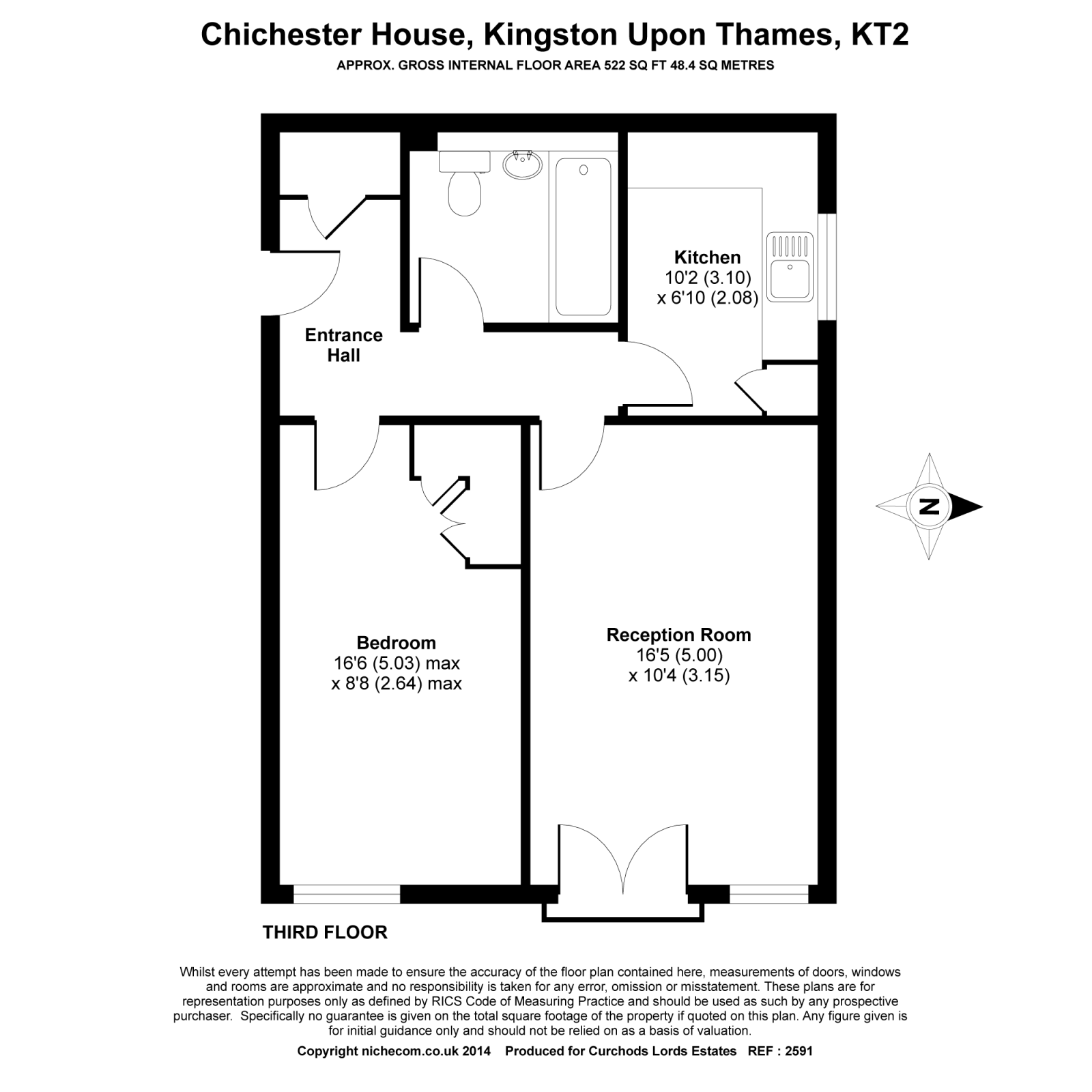 1 Bedrooms Flat to rent in Galsworthy Road, Norbiton, Kingston Upon Thames KT2