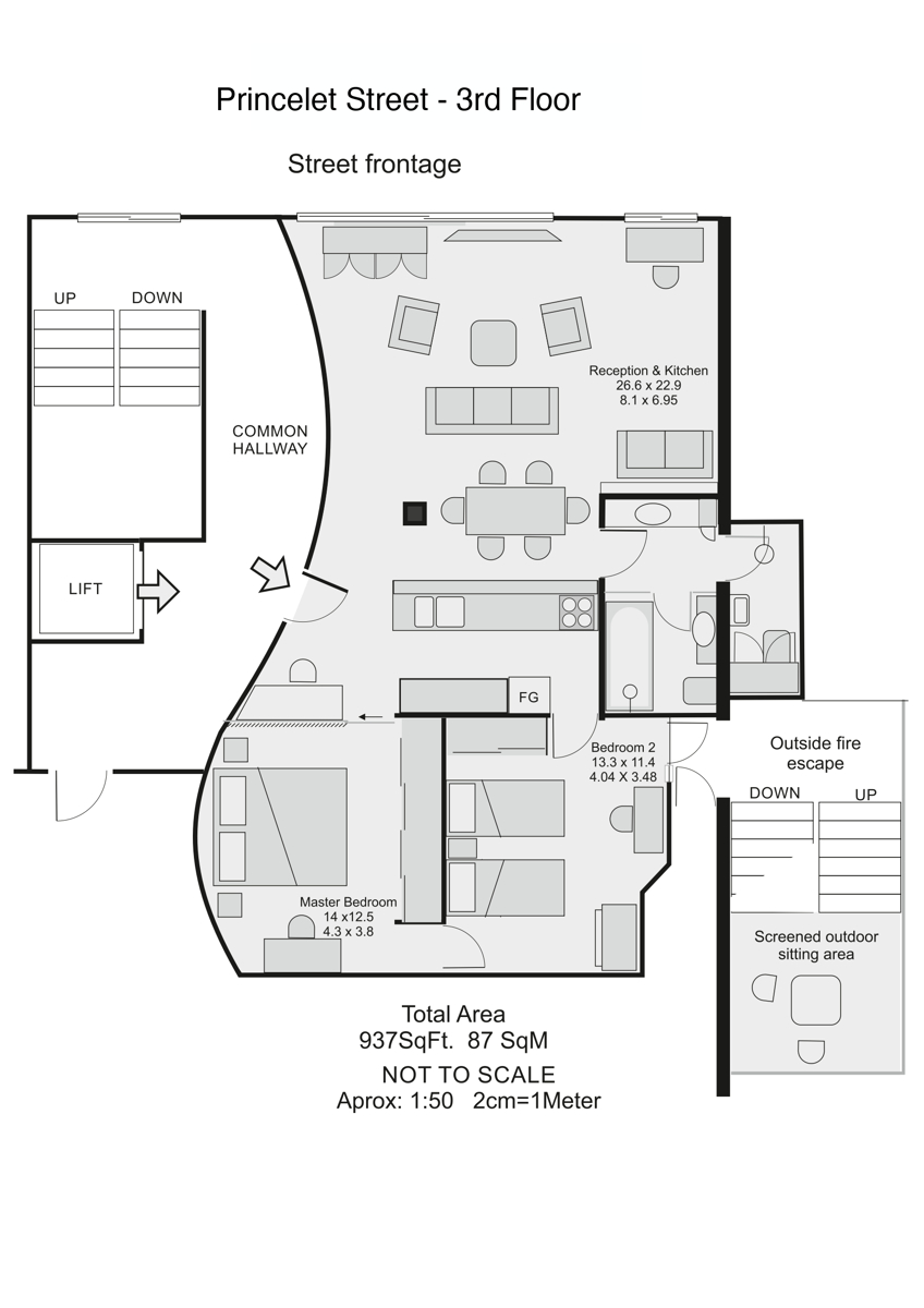 26C, Princelet Street, London floorplan