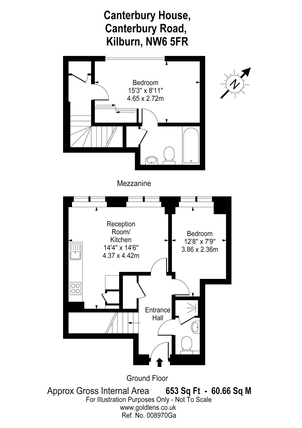 2 Bedrooms Flat to rent in Canterbury House, Canterbury Road, Kilburn, London NW6