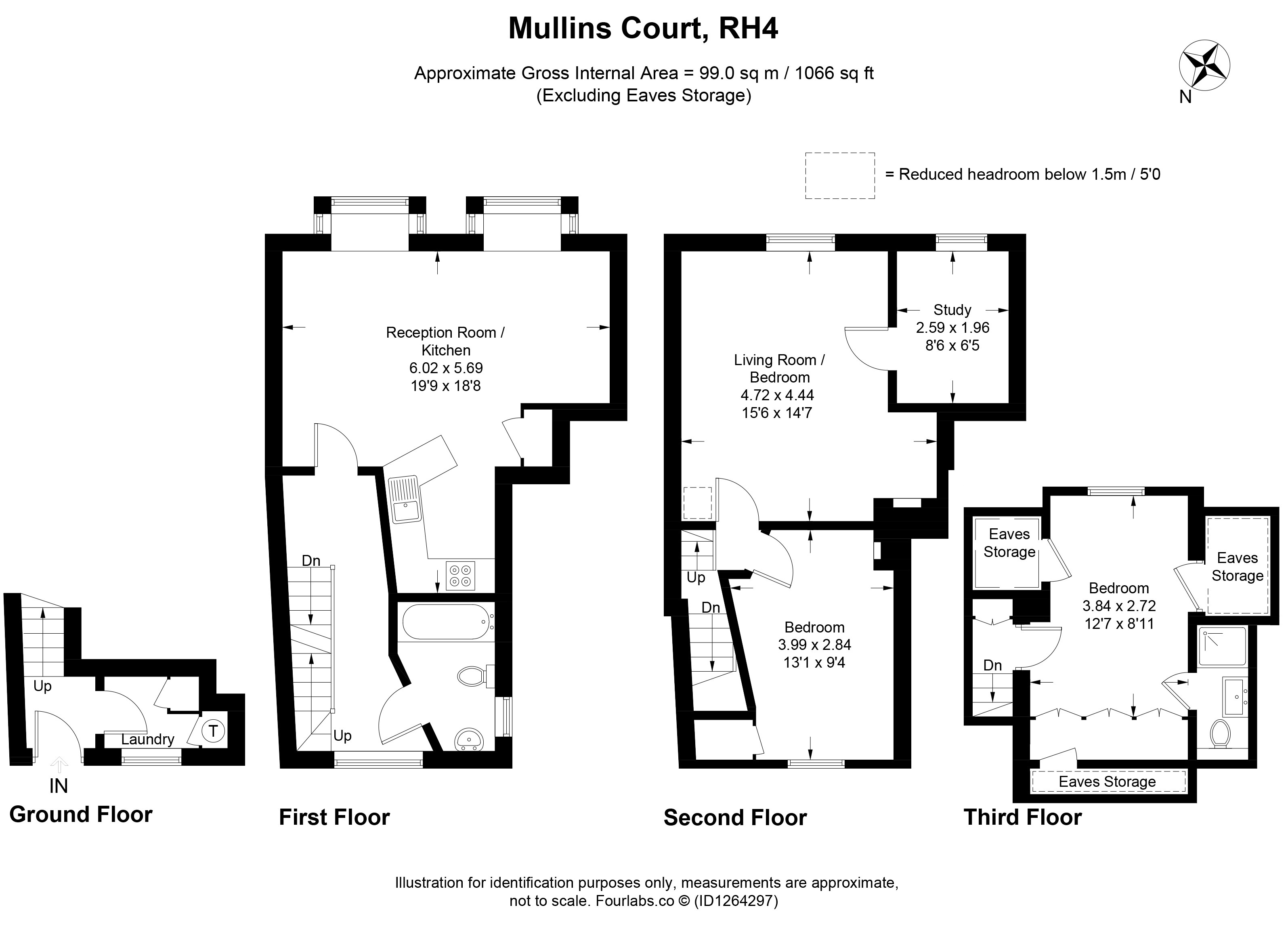 3 Mullins Court, Church Street, Dorking floorplan