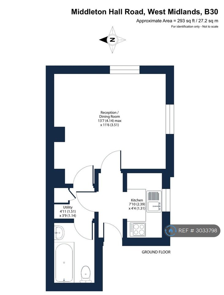 Flat, Middleton Hall Road, Birmingham floorplan