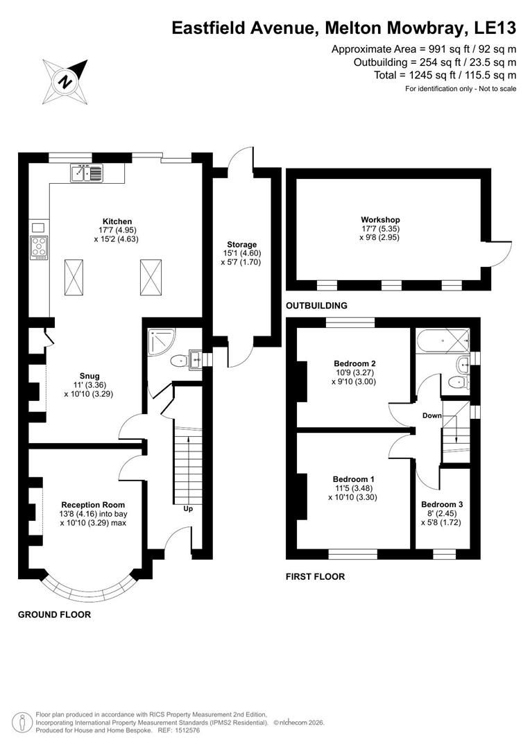 12, Eastfield Avenue, Melton Mowbray floorplan