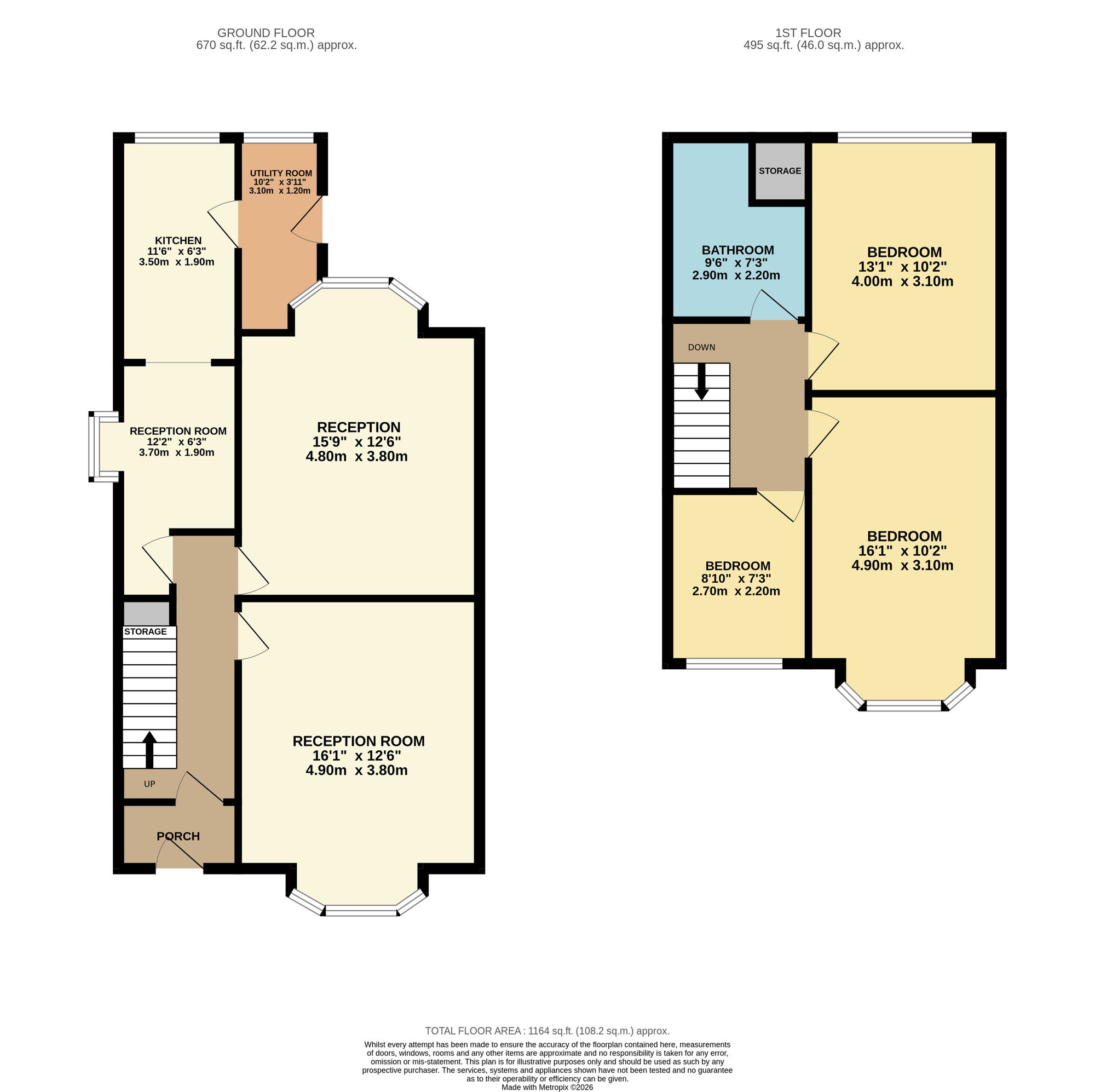 130 Crompton Way, Bolton floorplan