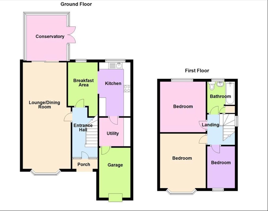 96 Whetstone Lane, Walsall, West Midlands floorplan