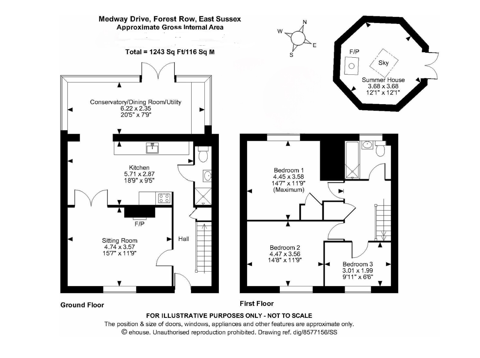 72, Medway Drive, Forest Row floorplan