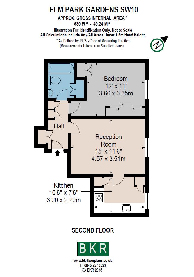 68, Elm Park Gardens, London floorplan
