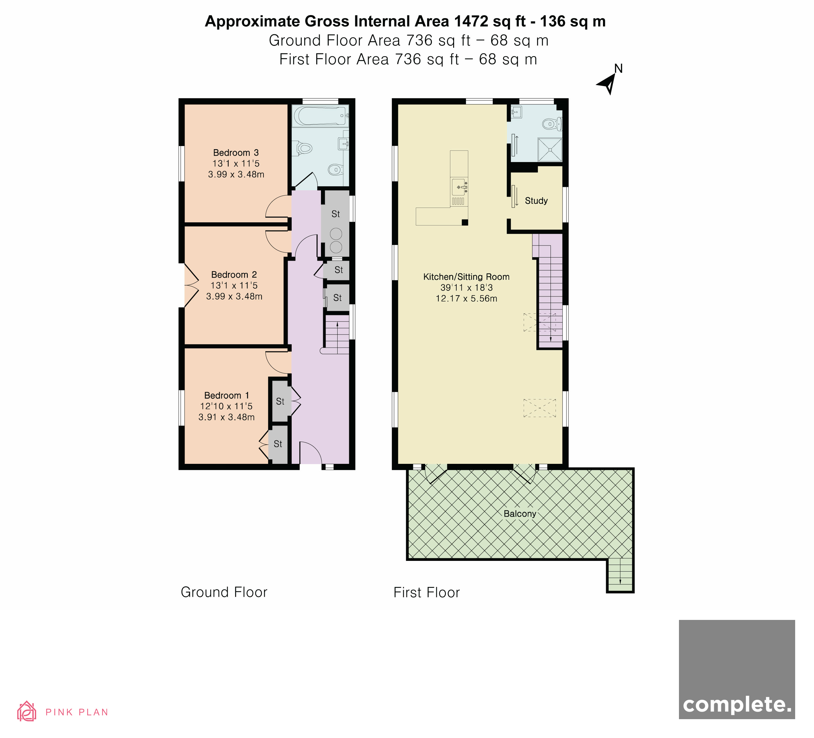 Hillside, Forches Hill, Newton Abbot floorplan