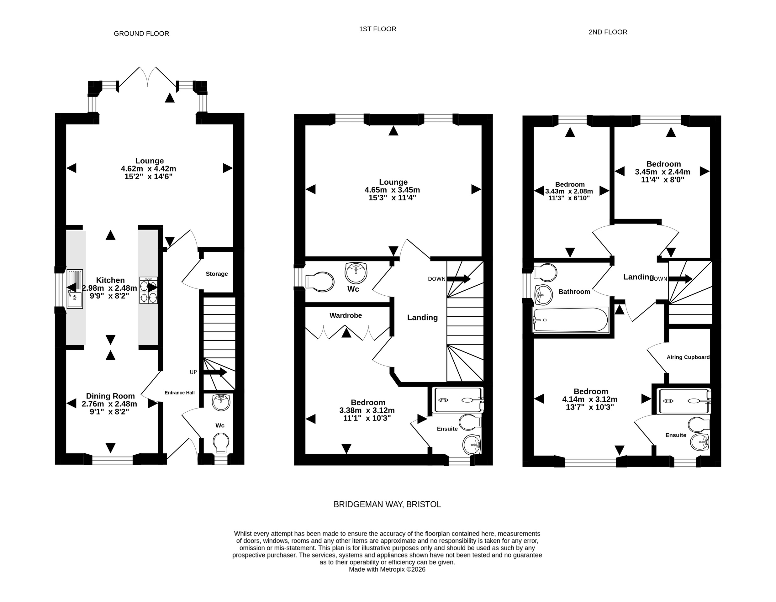 83 Bridgeman Way, Bristol floorplan