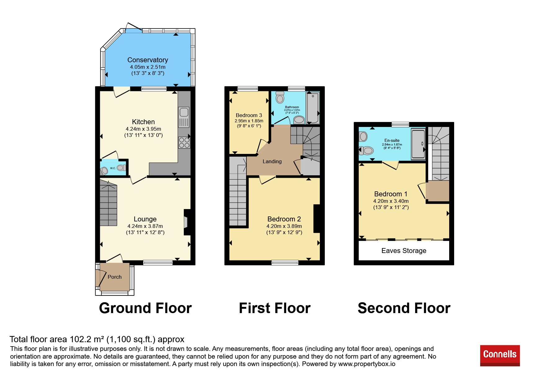 25, Fisher Road, Southam floorplan