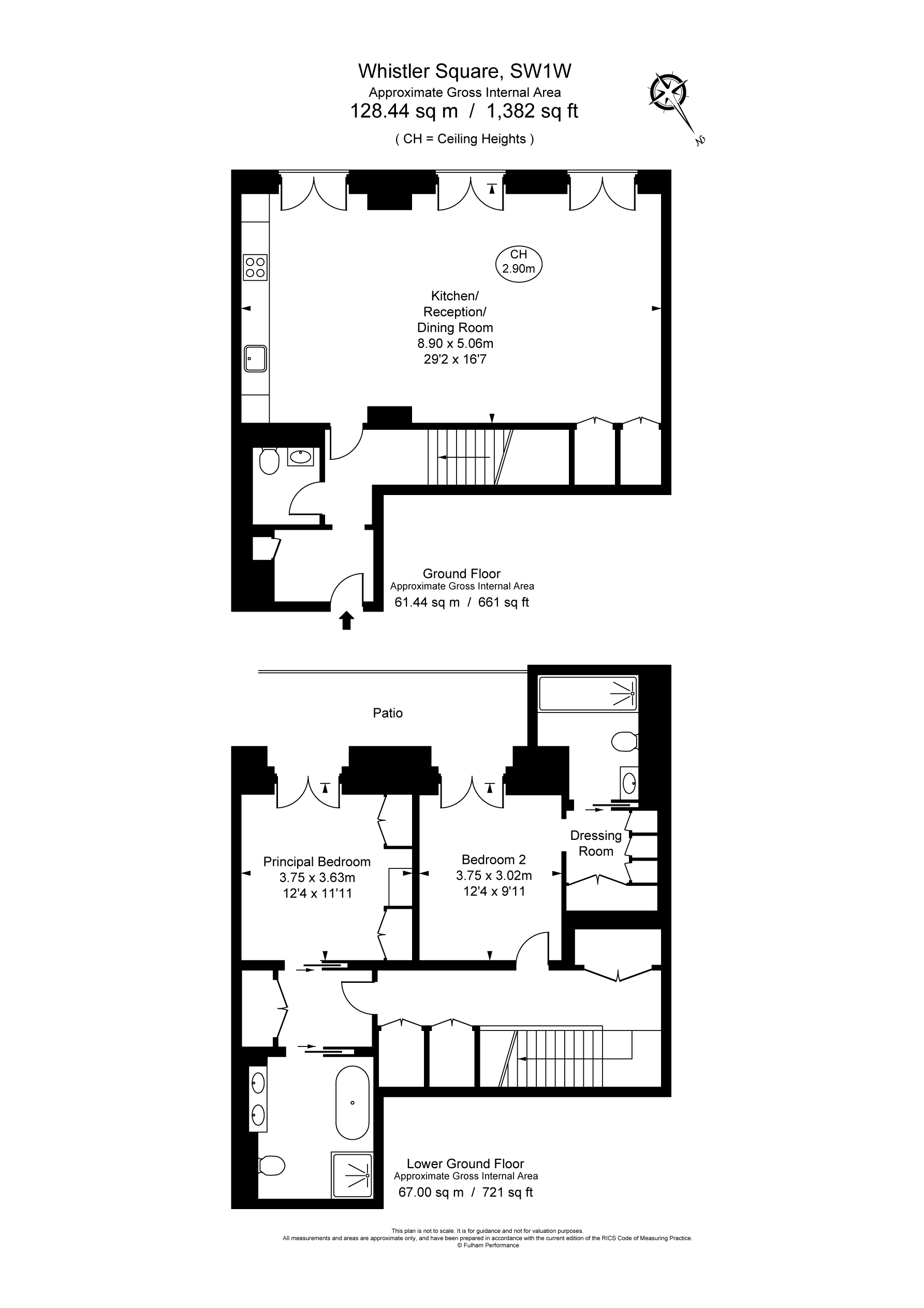 Flat 3, 8, Whistler Square, London floorplan