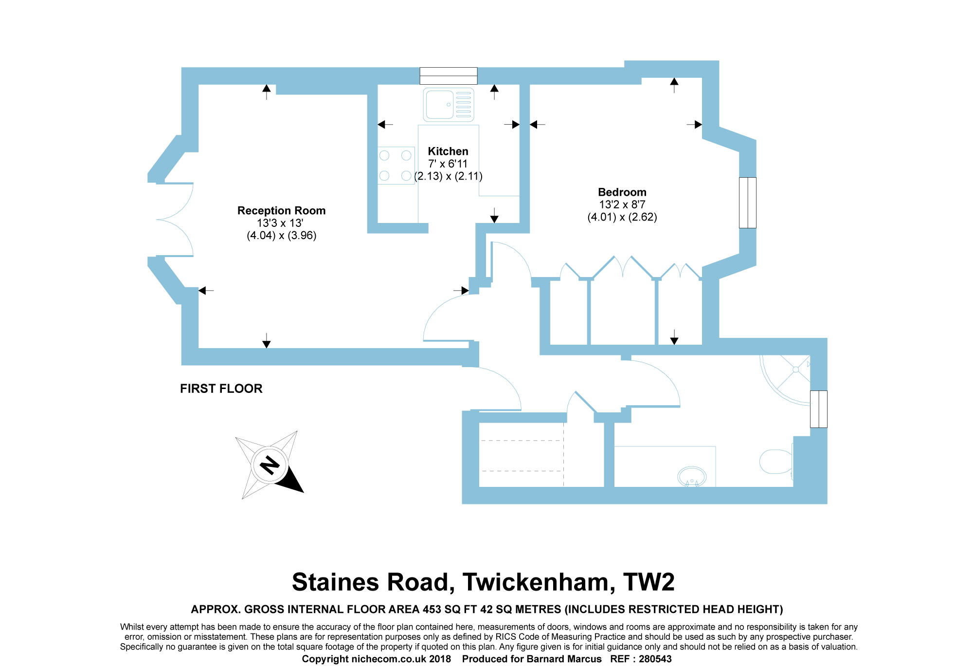 1 Bedrooms Flat for sale in Staines Road, Twickenham TW2