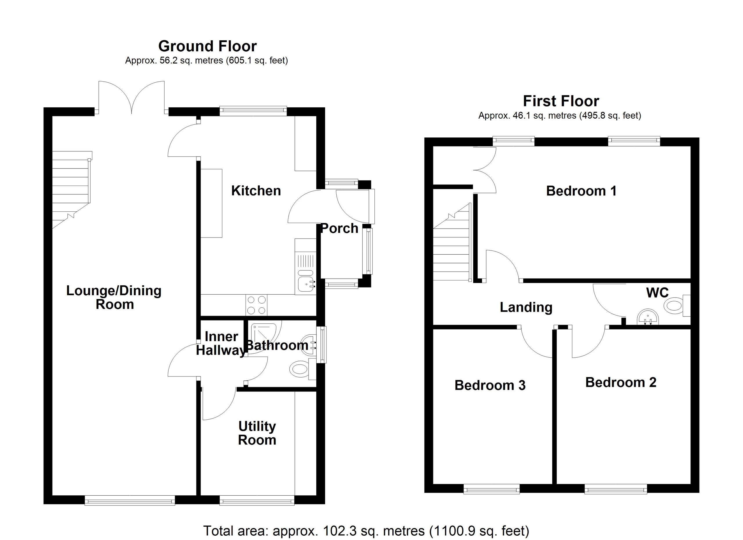 10 Raglan Grove, Merthyr Tydfil floorplan