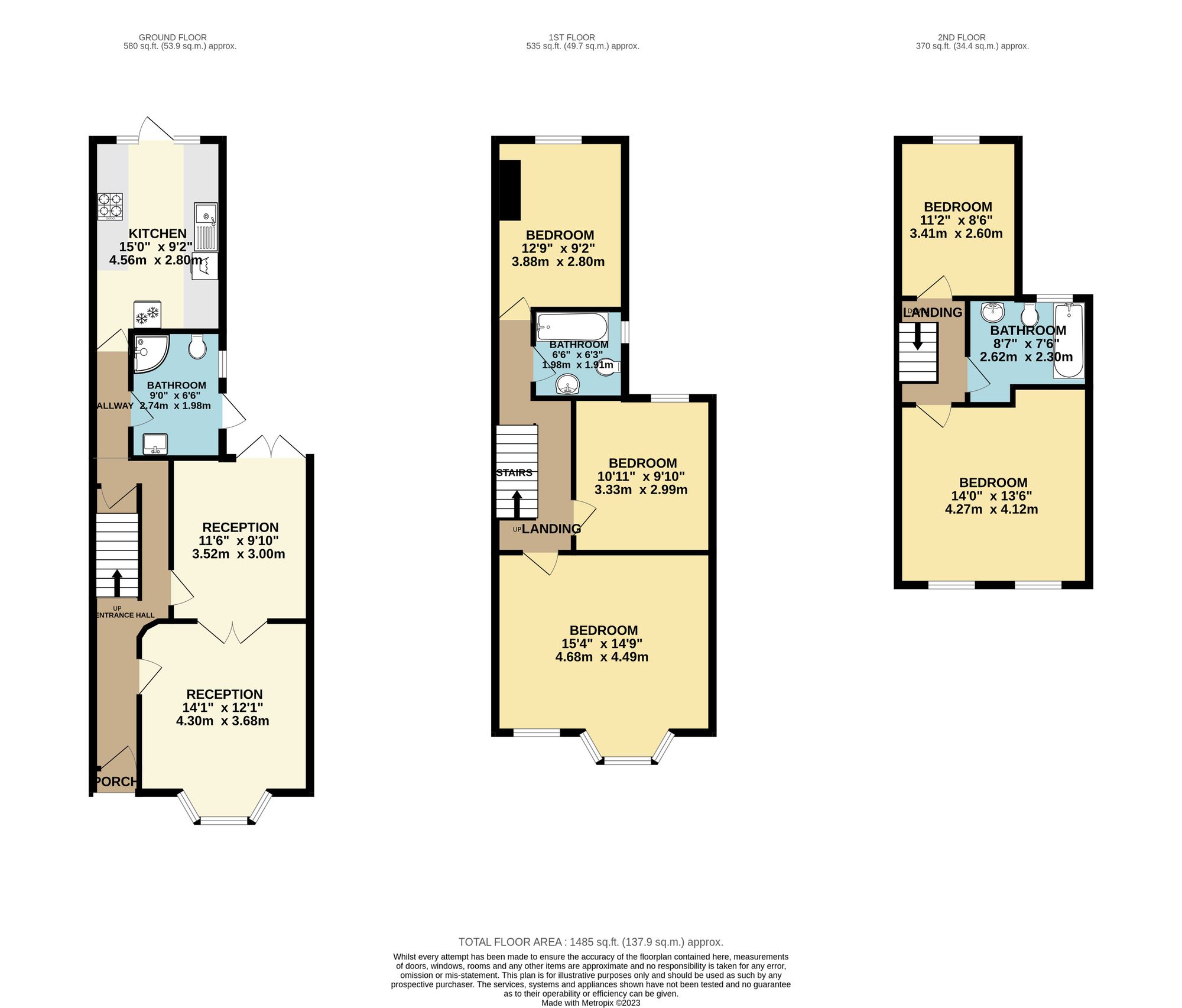 45 Chaucer Road, London floorplan