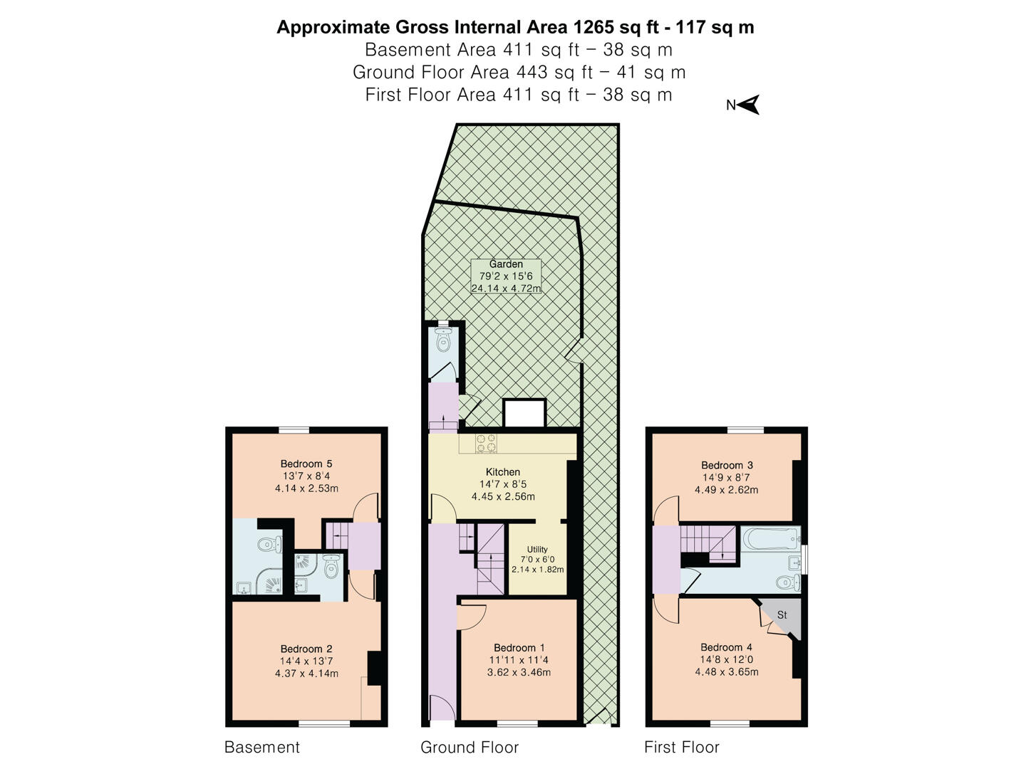 42, William Road, Sutton floorplan