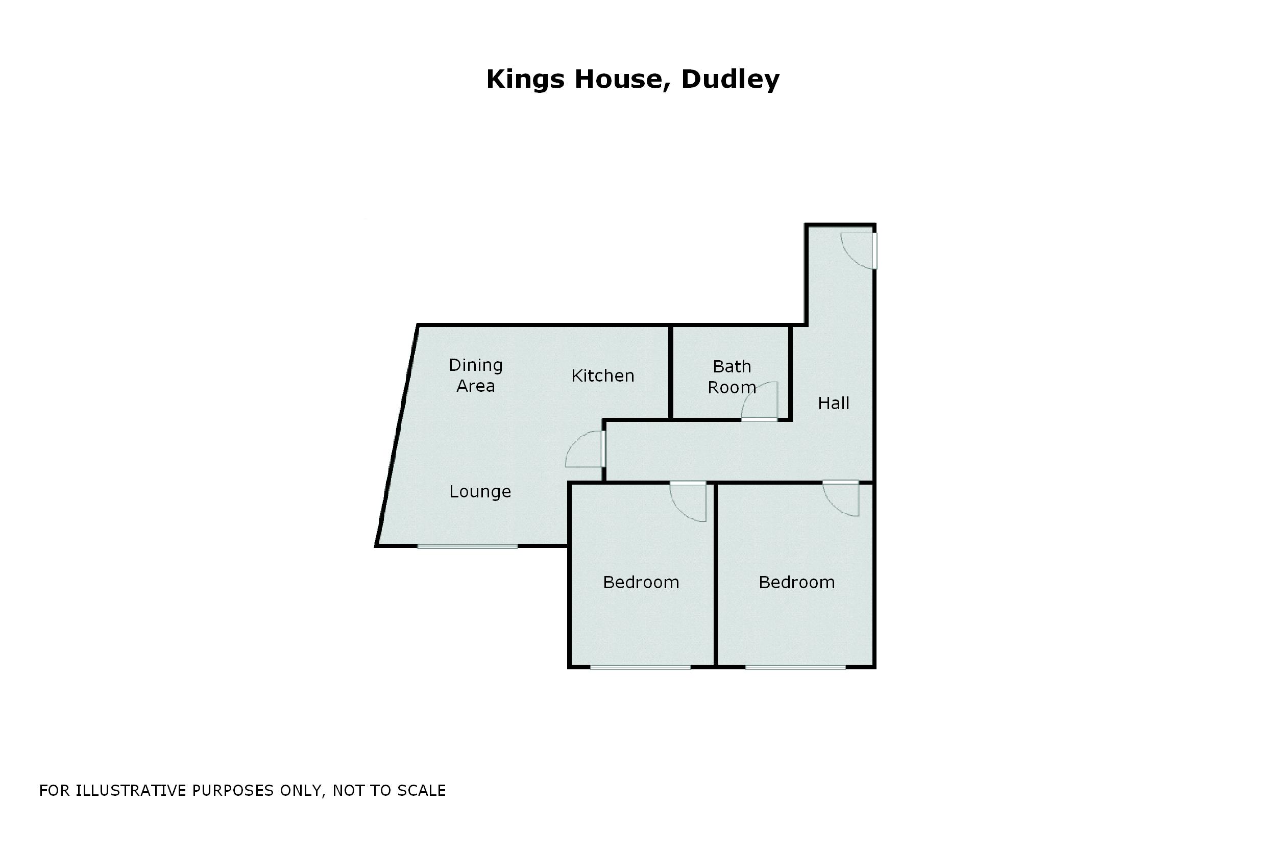 2 Bedrooms Flat to rent in King Street, Dudley DY2