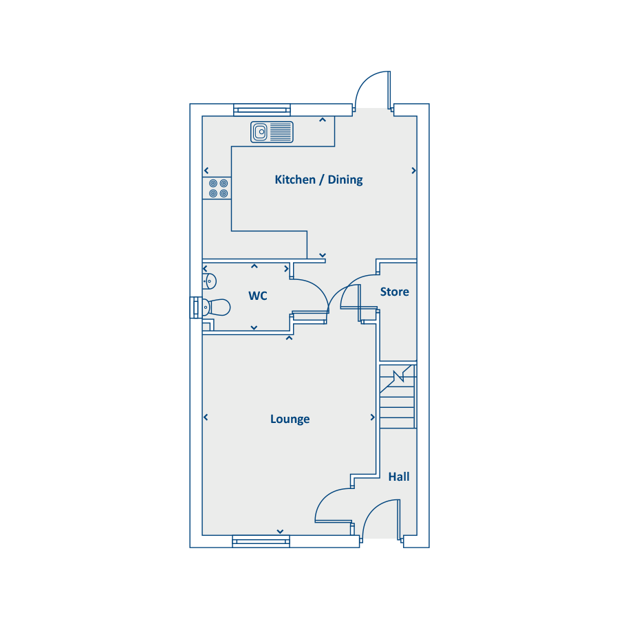 "The Hogarth" at Twickenham Close, Swindon SN3, 3 bedroom property for