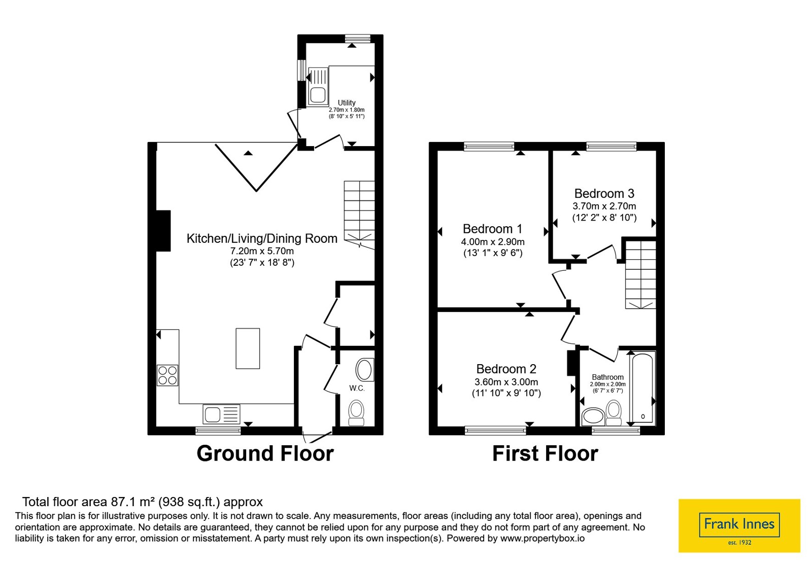 37, Meadow Close, Nottingham floorplan